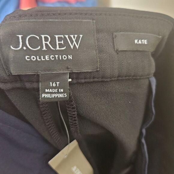 JCrew Black Pants Collections Kate pant BM772 16T - Picture 4 of 5
